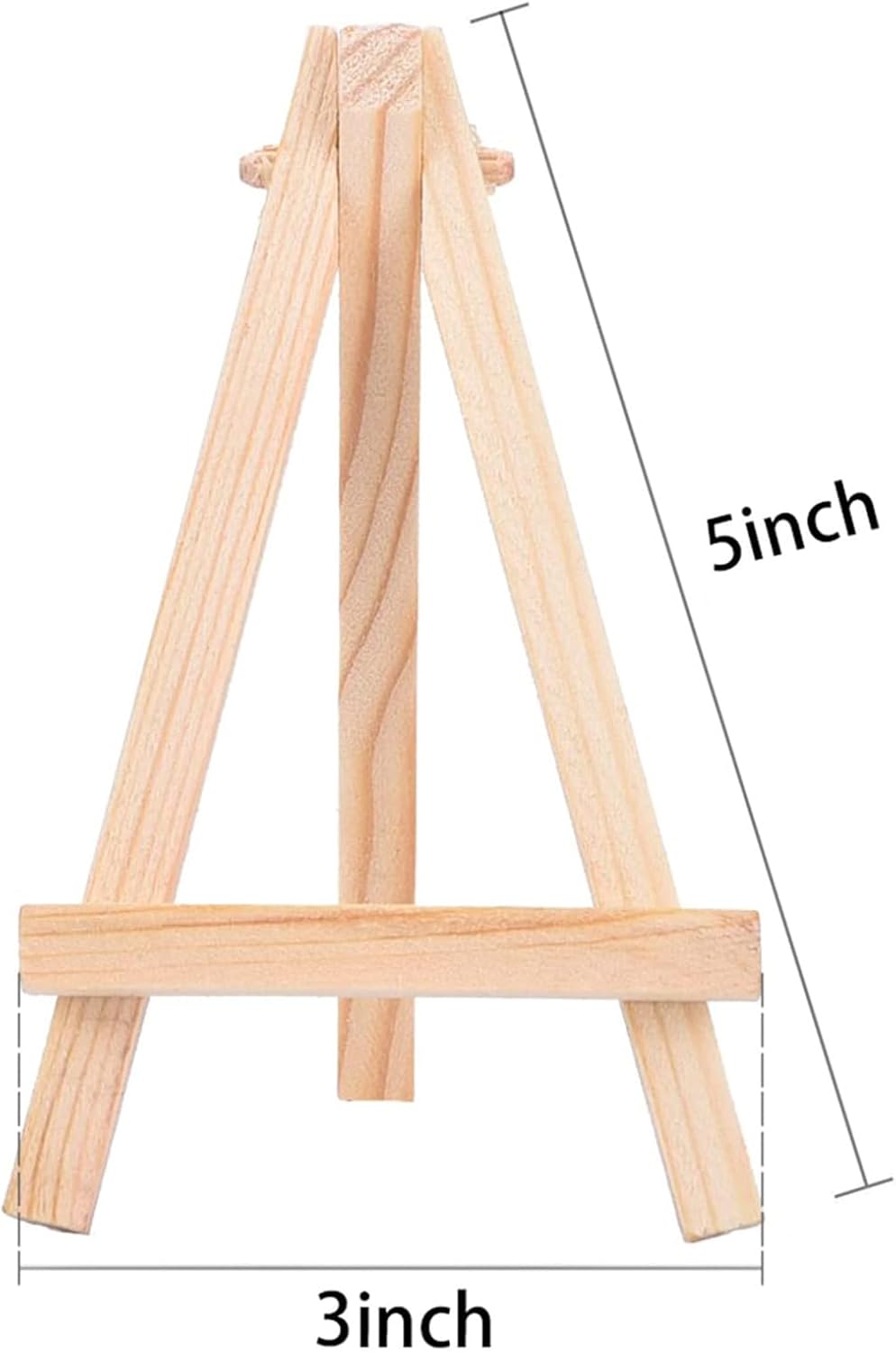 EBOOT 12 Pack Mini Wood Display Easel 5 Inch