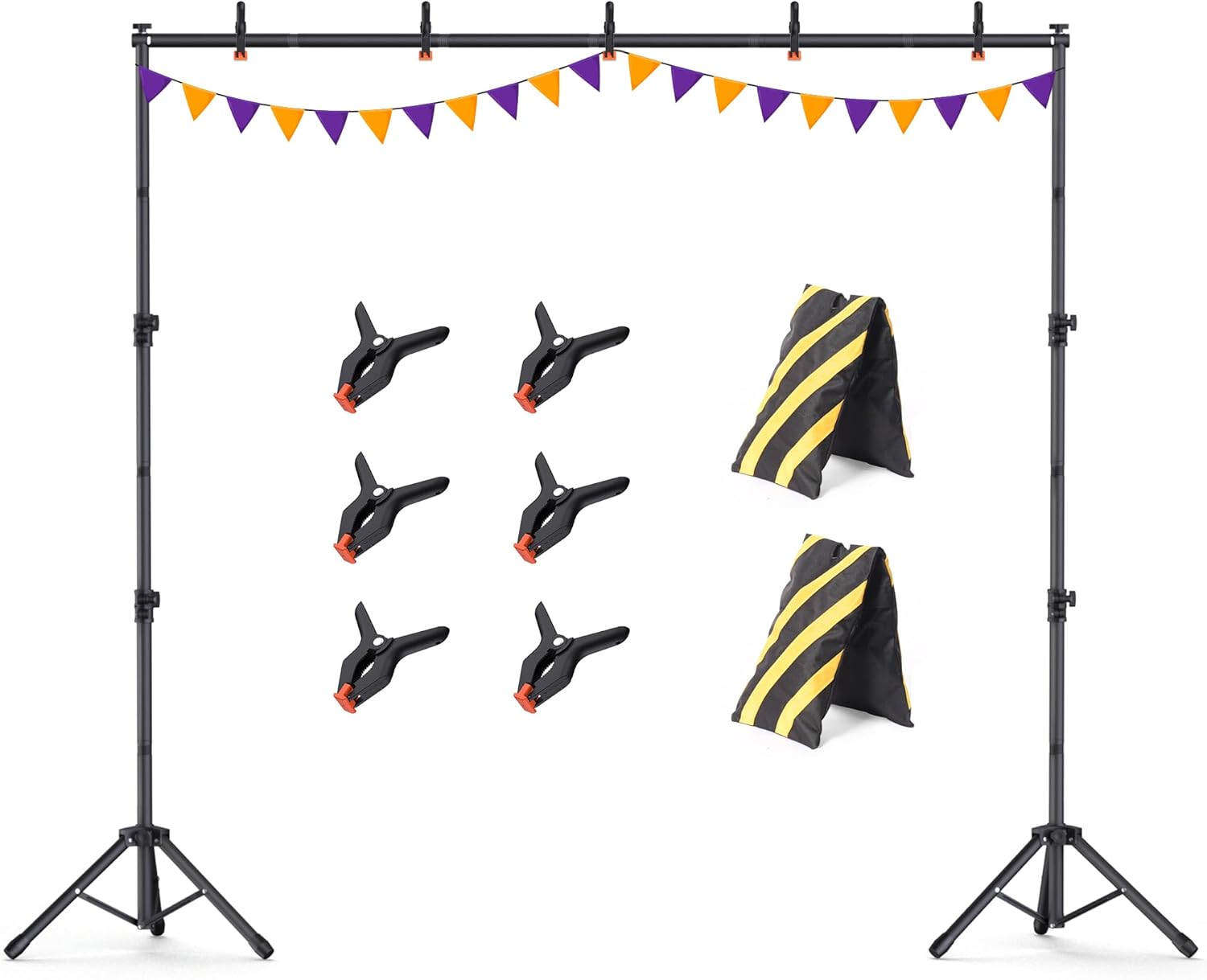 Adjustable Height and Width Backdrop Stand for Balloons Parties and Photo Sessions