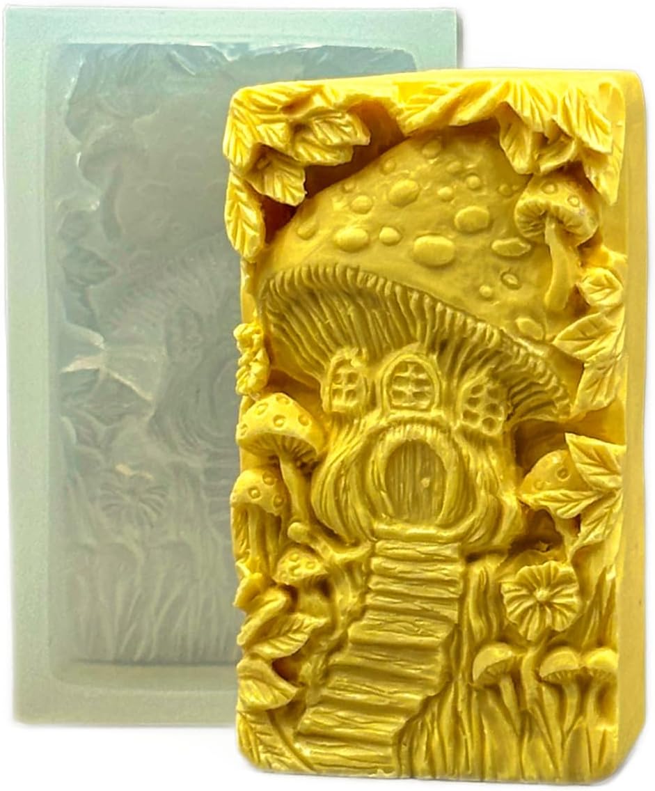 Mushroom House Silicone Mold for Soap Making and Crafts