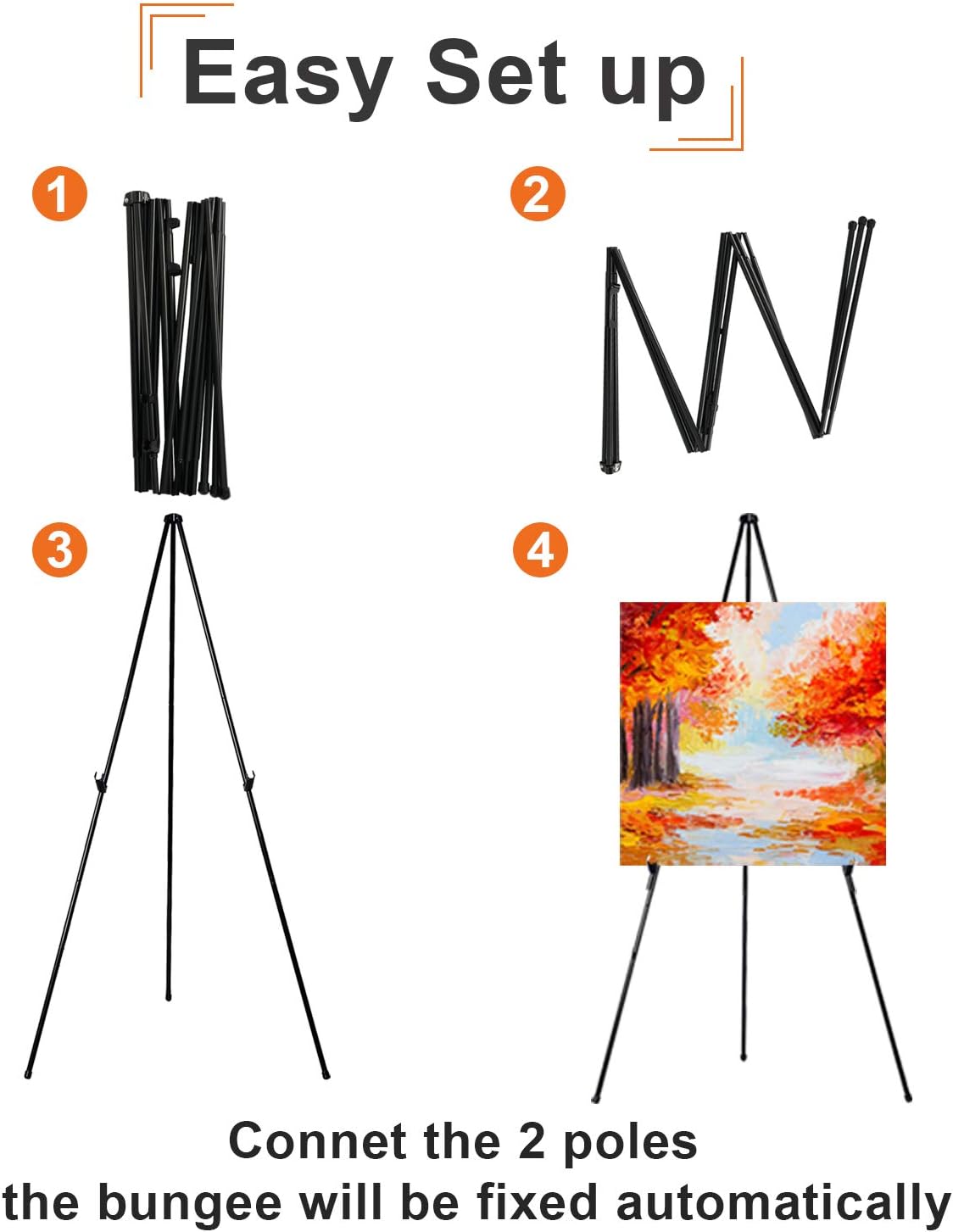 63 Inch Folding Easel Stand for Display