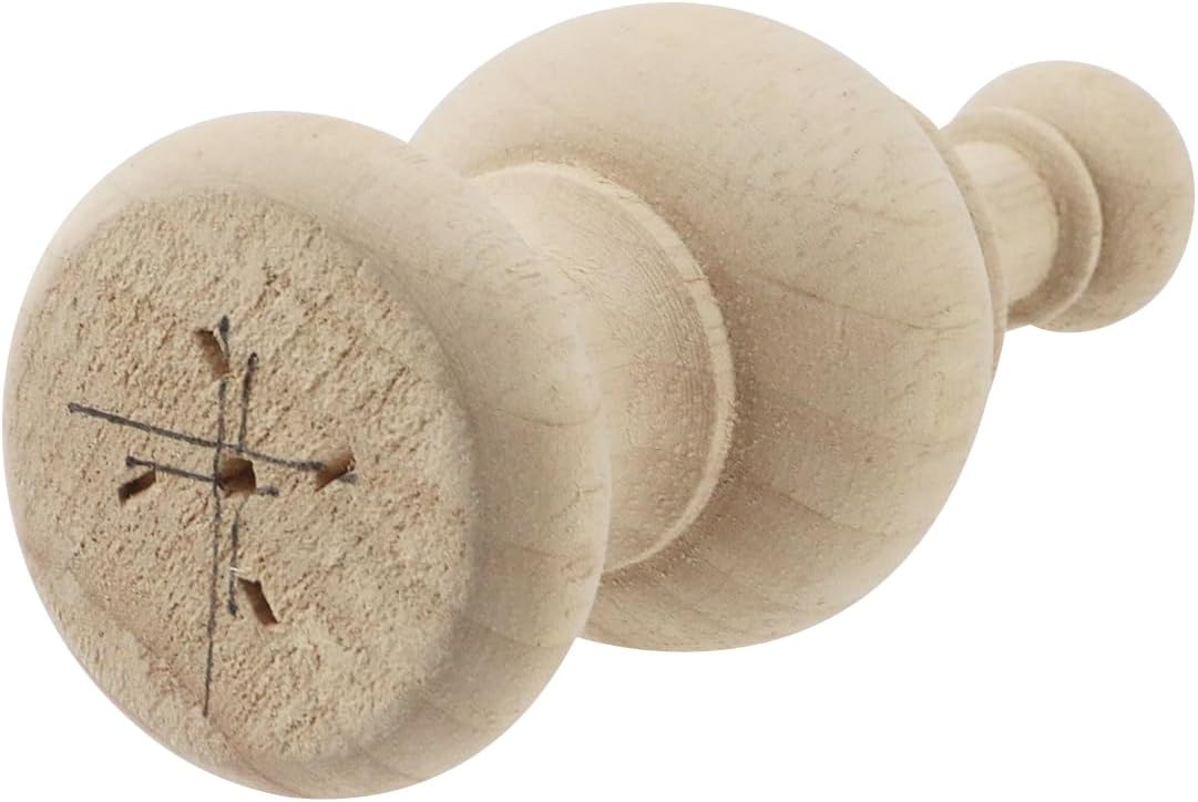 UTALIND 2 Pcs Unfinished Wood Finials for Staircase Decorations