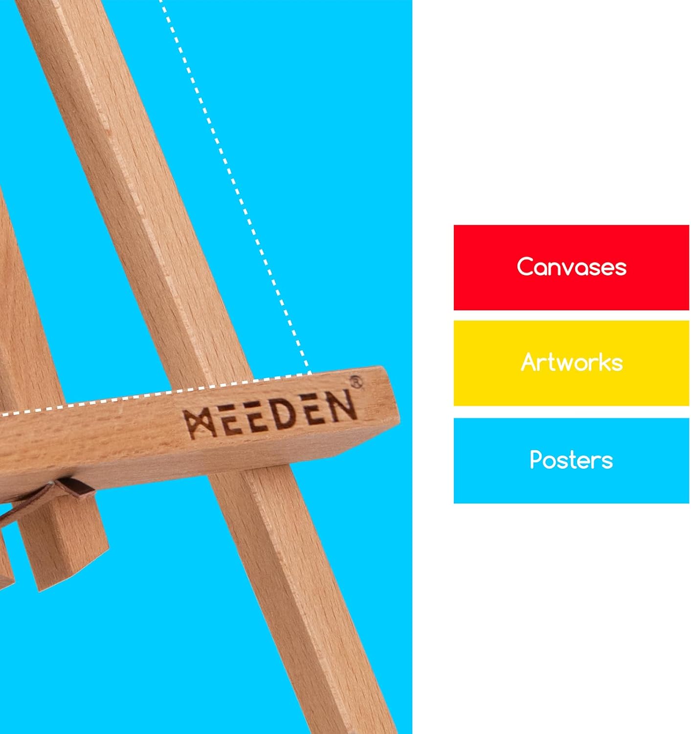 MEEDEN 20 Inch Tabletop Easel - 12 Pack for Painting Display