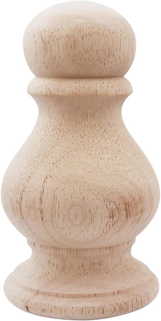 Unfinished Wood Finial for Bedpost and Newel Post