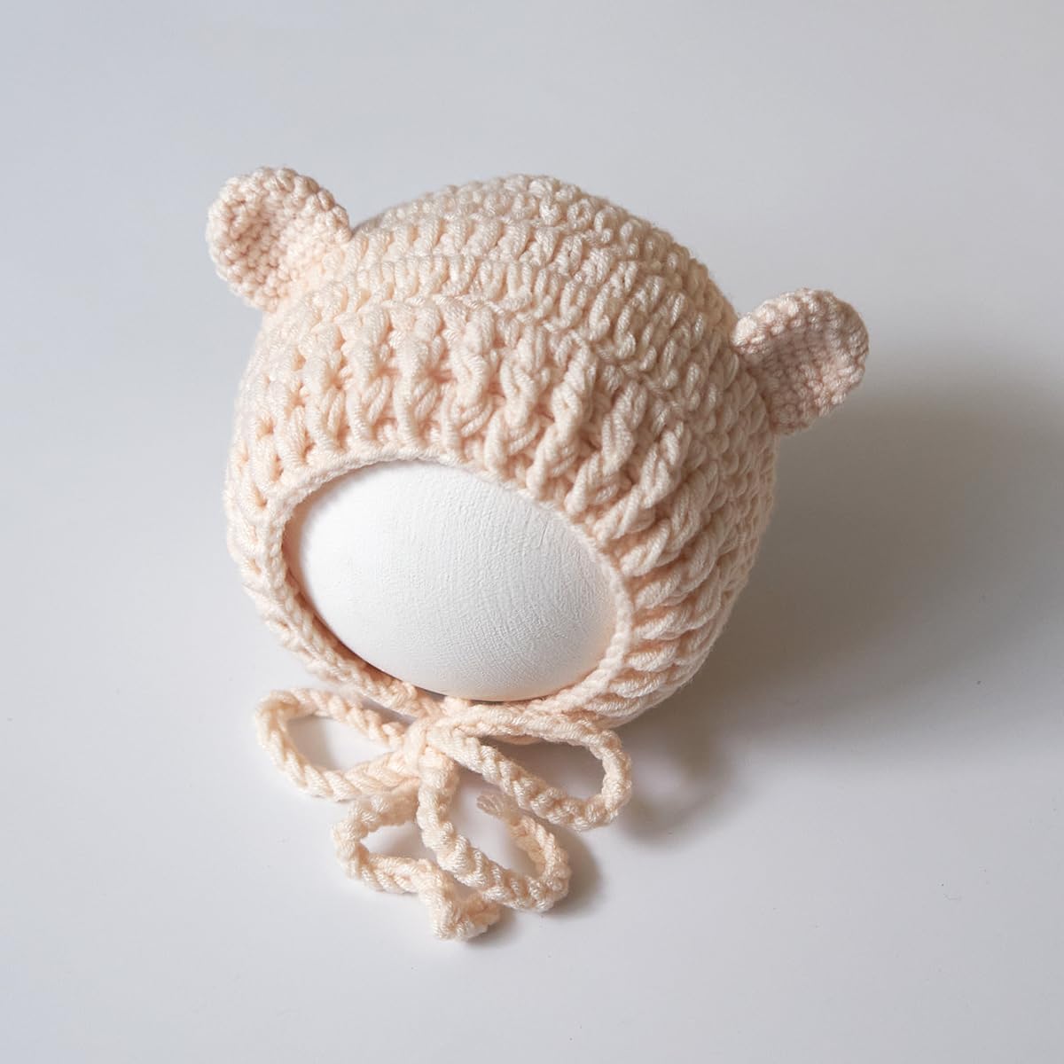 Zeroest Newborn Boy Girl Crochet Bonnet Bear Props Baby Photoshoot Outfits