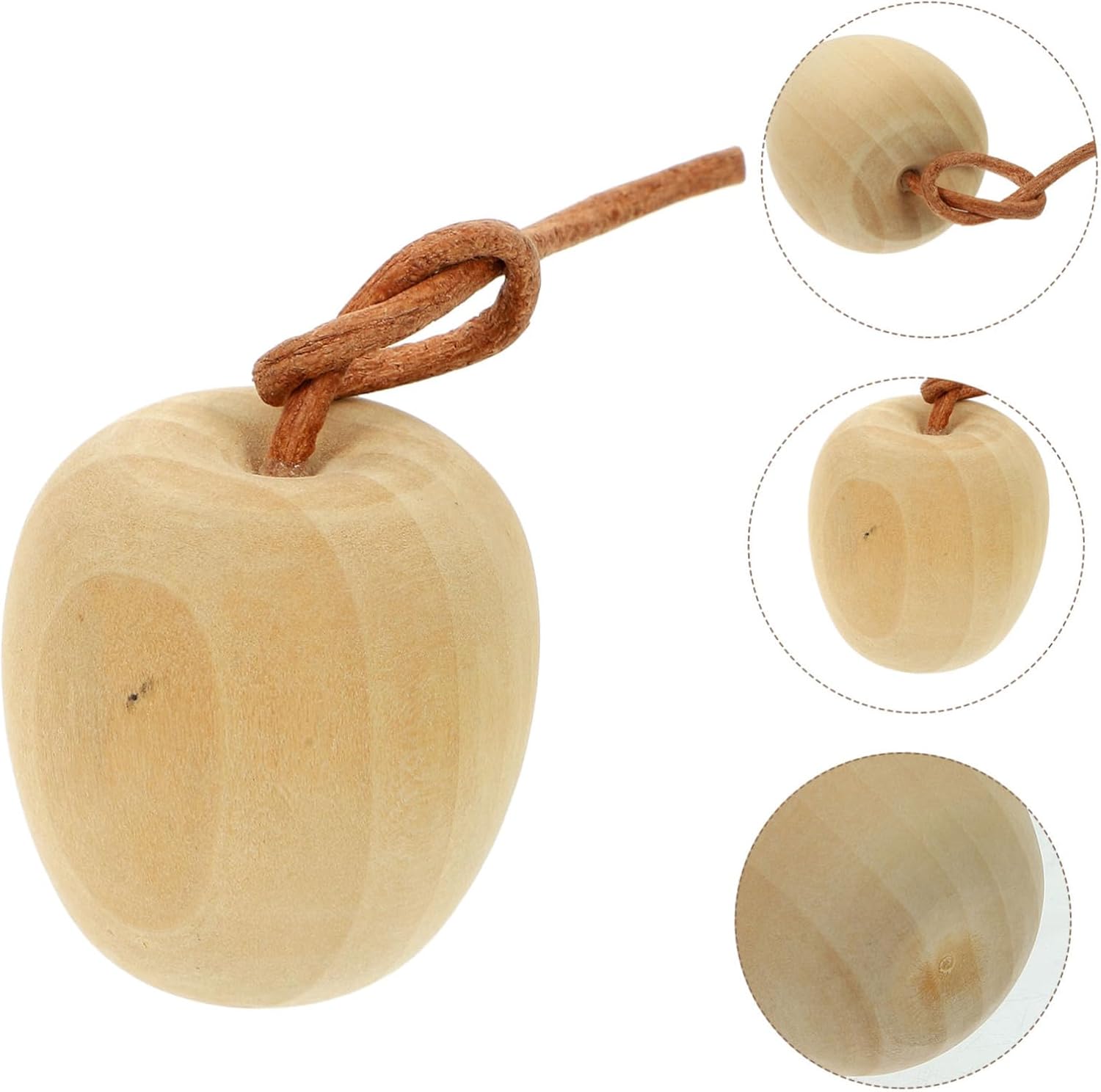 4pcs Unpainted Wooden Fruit DIY Decor Crafts