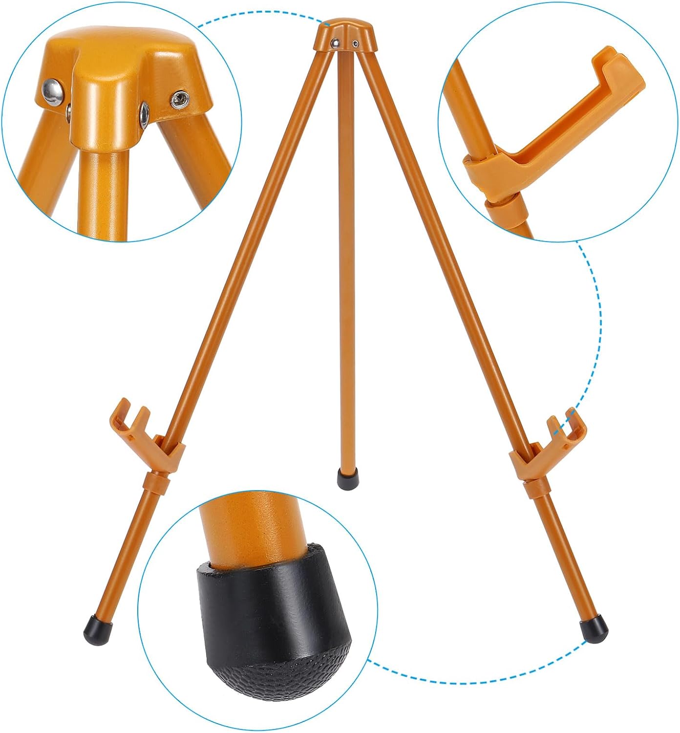 PATIKIL Tabletop Easel Stand for Display Brown