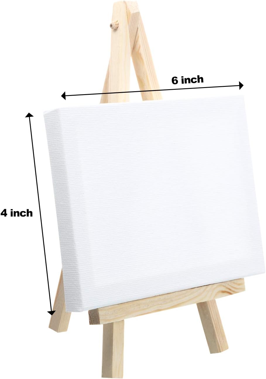24 Pack Mini Wood Display Easel 8 Inch