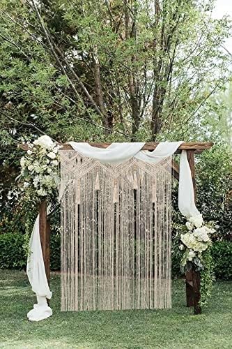 GCOVELIS Boho Macrame Wall Hanging 52x72 Inch Curtain