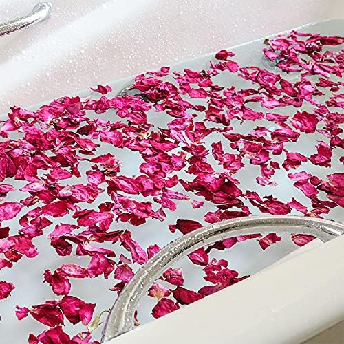 Dried Red Rose Petals 175oz for Bath Soap Crafts Wedding Confetti