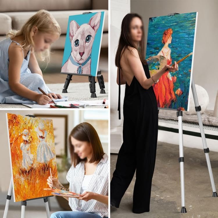 Lightweight Portable Aluminum Easel Tripod Stand for Kids and Students