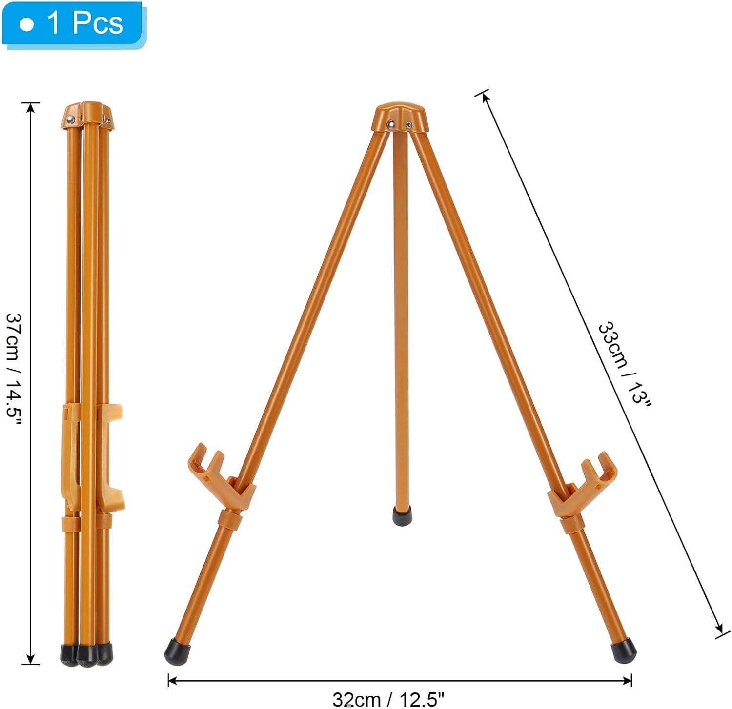 PATIKIL Tabletop Easel Stand for Display Brown