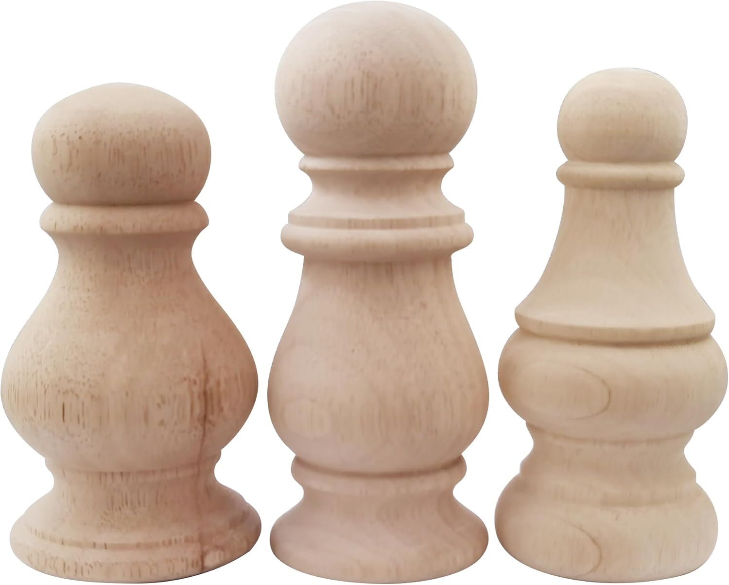 Unfinished Wood Finial for Bedpost and Newel Post