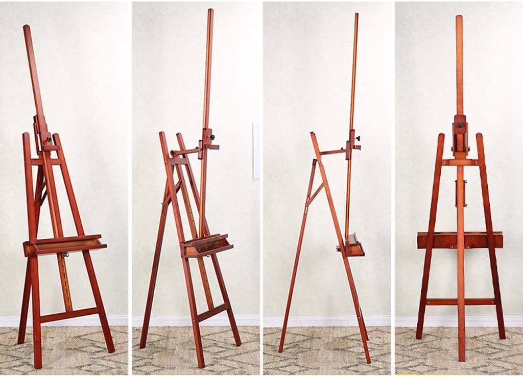 Adjustable Height Beech Artist Easel with Tripod Base