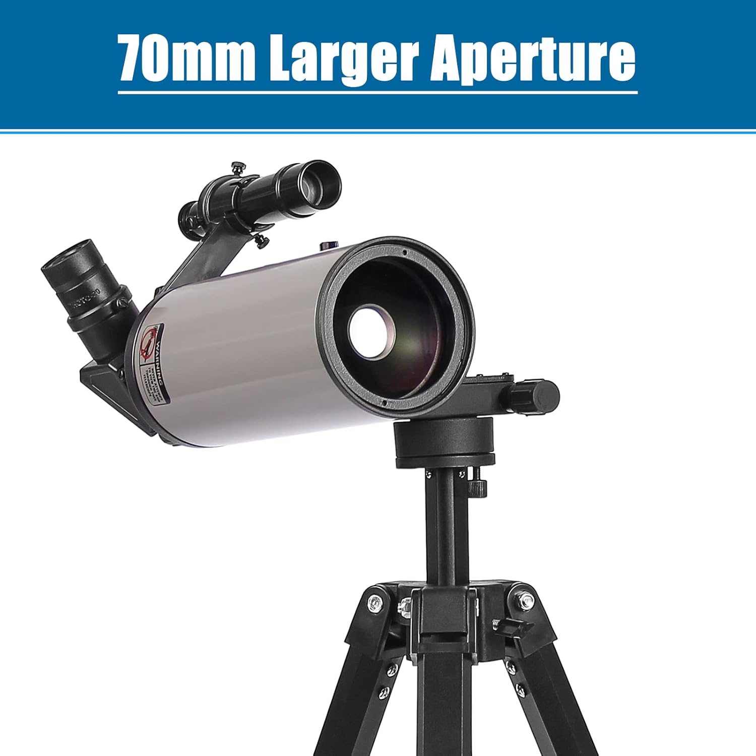 Maksutov-Cassegrain Telescope with 70mm Objective Lens and 1000mm Focal Length