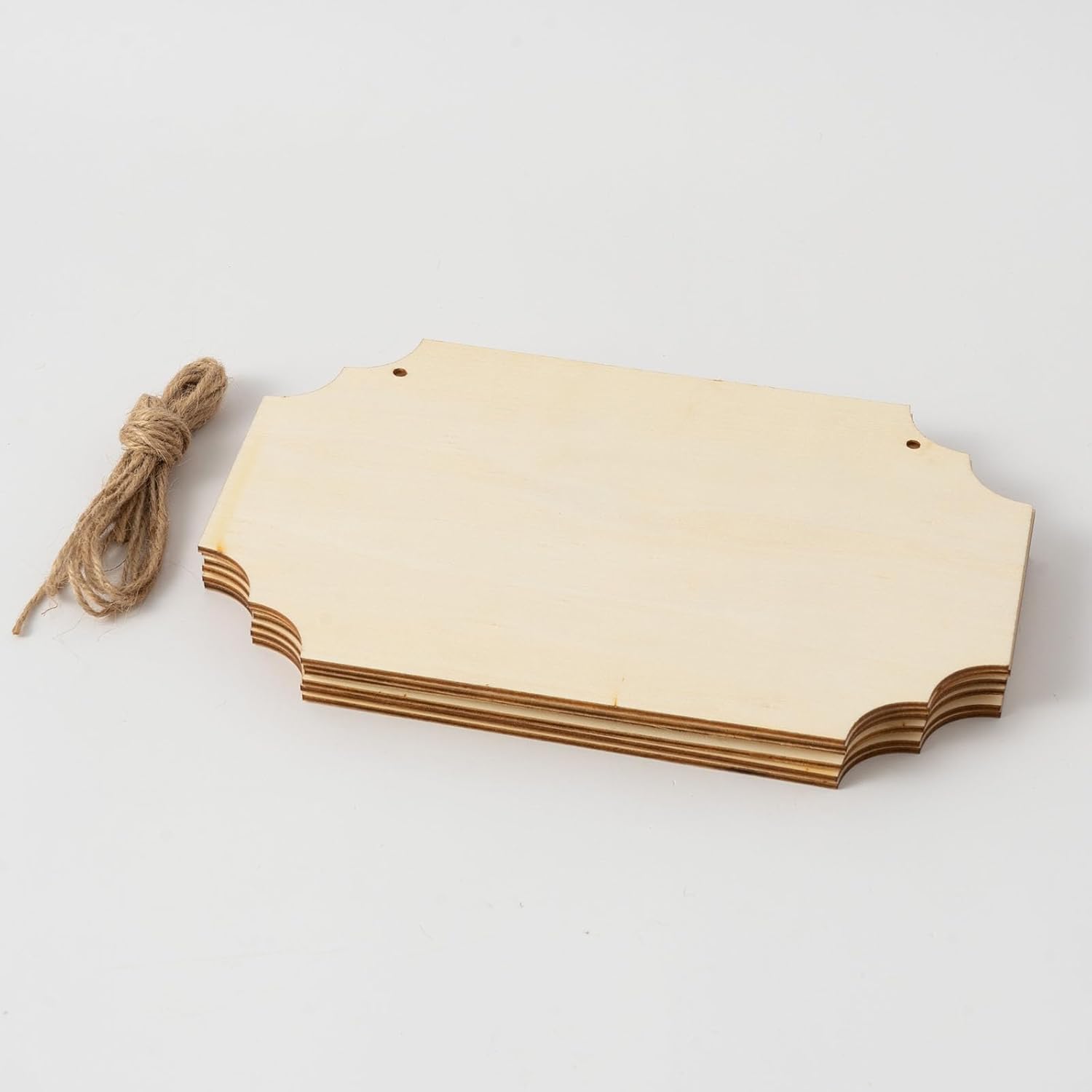 8pcs 88x59in Unfinished Wood Plaque for DIY Decoration