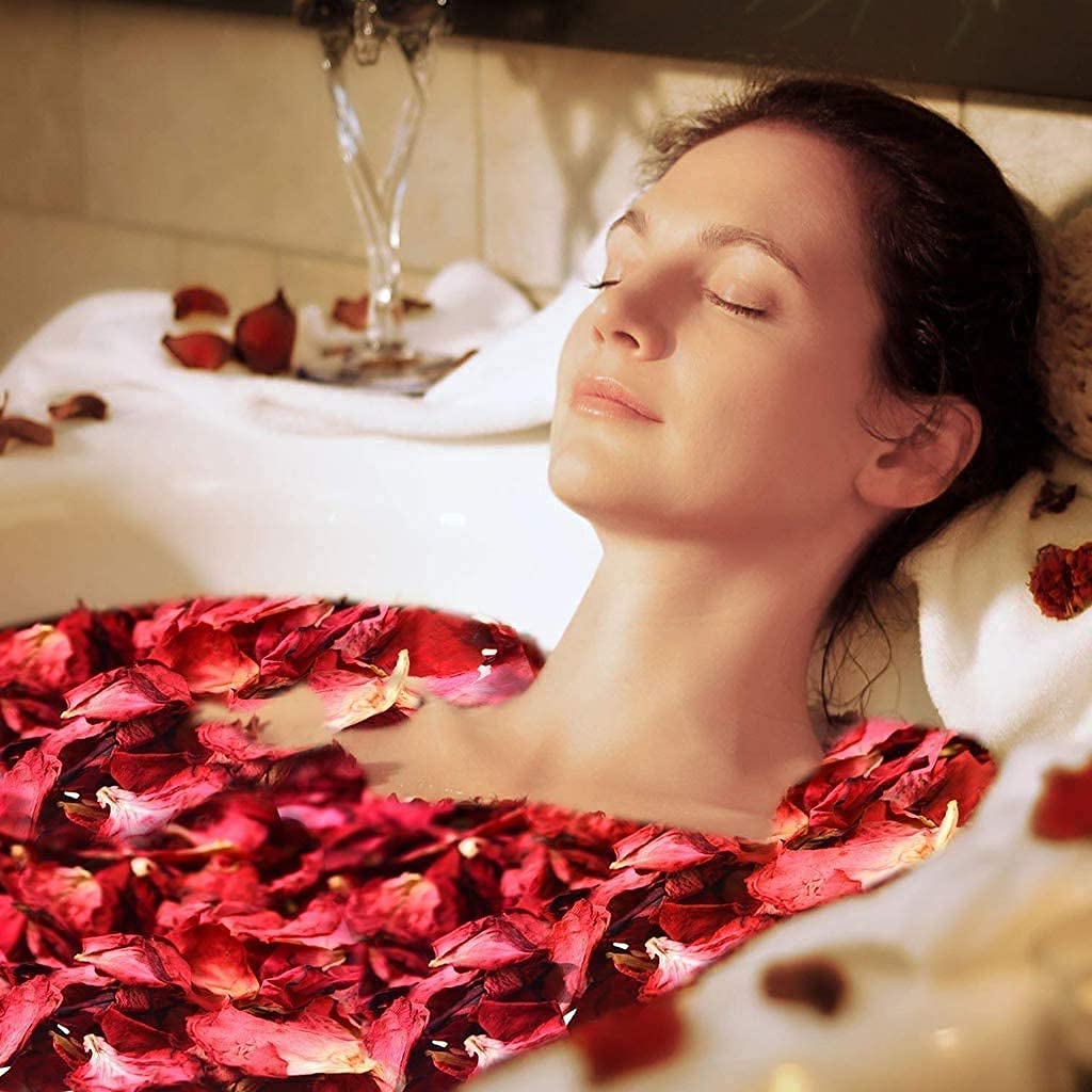 100g Natural Dried Rose Petals for Bath Spa and Crafts