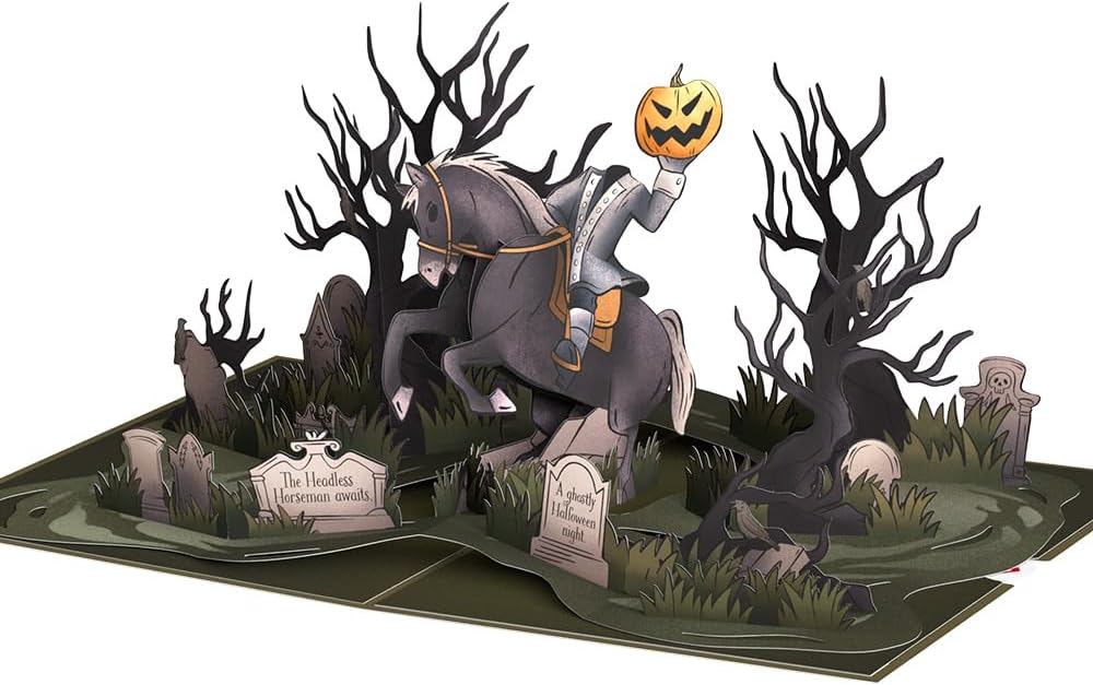 Lovepop Halloween Pop-Up Card - Headless Horseman 5x7
