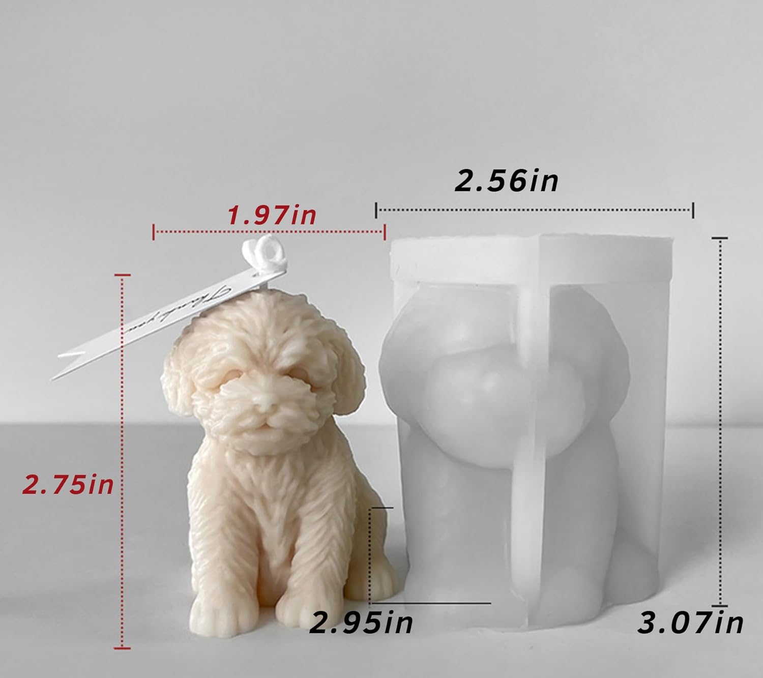 Cute Dog Silicone Mold for Crafts