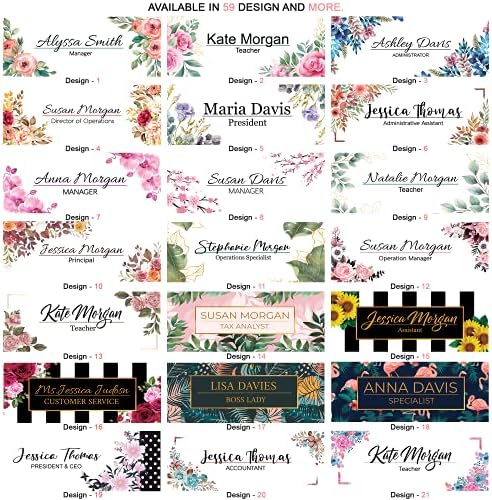 Personalized Name Plate for Desk Modern Office Decor