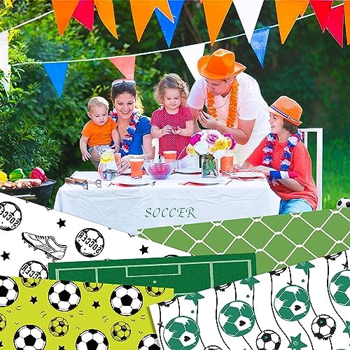 24 Pcs Soccer Pattern Decorative Paper Pad for Scrapbooking