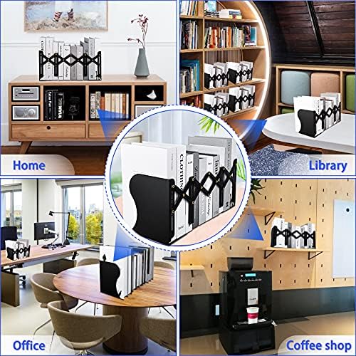 Carooyac Heavy Duty Adjustable Metal Bookends