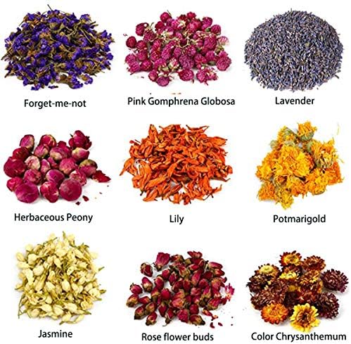 PNANA Dried Flowers Kit for Bath Bomb Soap Candle Making