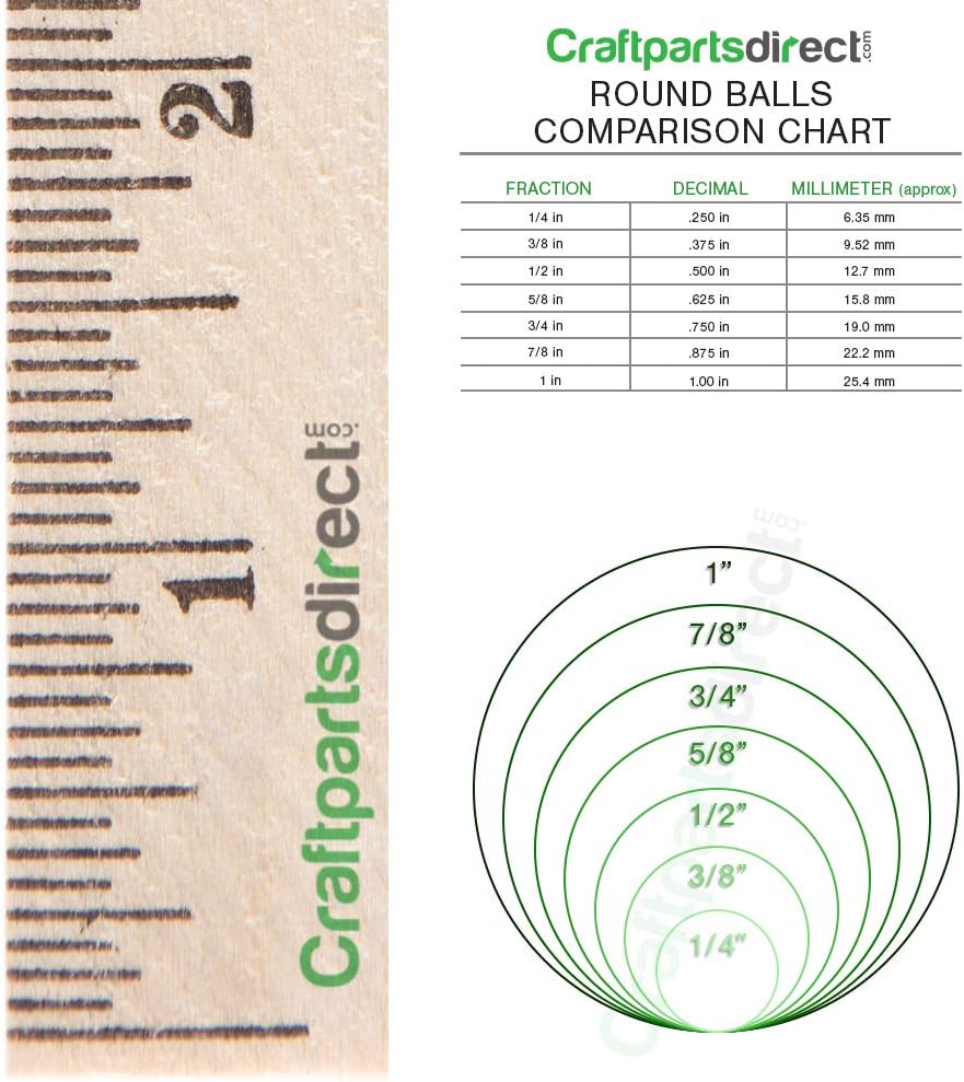 1 Inch Unfinished Wooden Balls Pack of 100