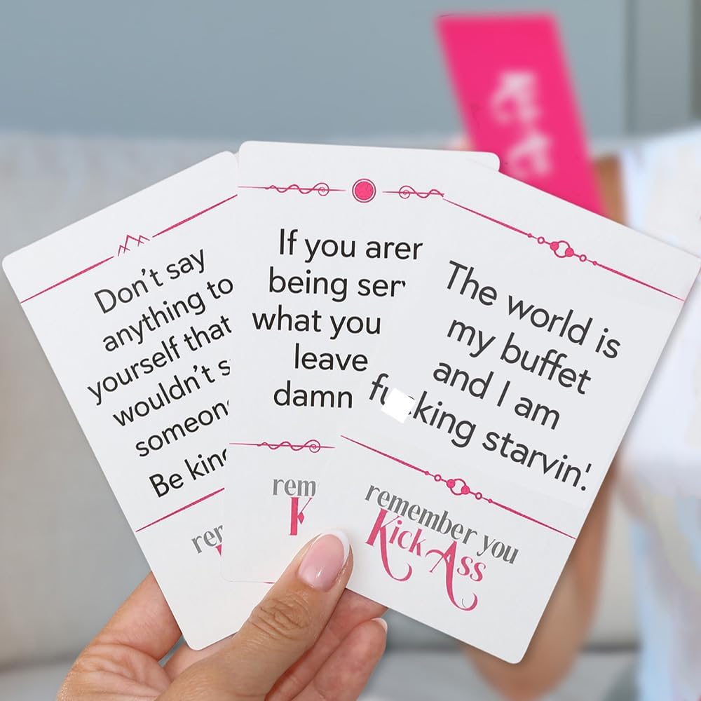 KickAss Affirmation Cards For Women With Stand