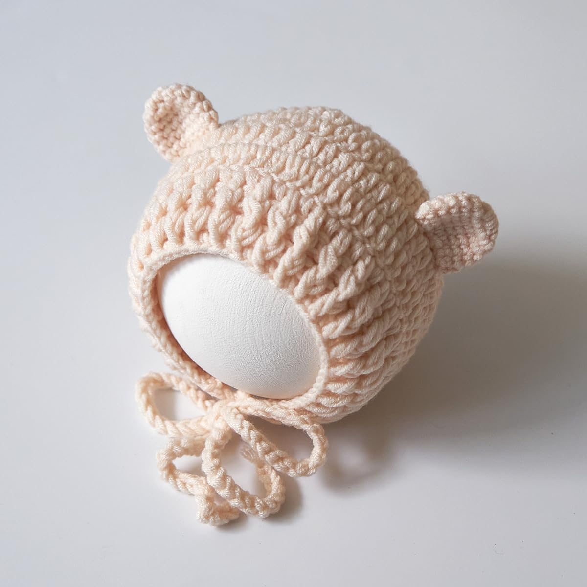 Zeroest Newborn Boy Girl Crochet Bonnet Bear Props Baby Photoshoot Outfits