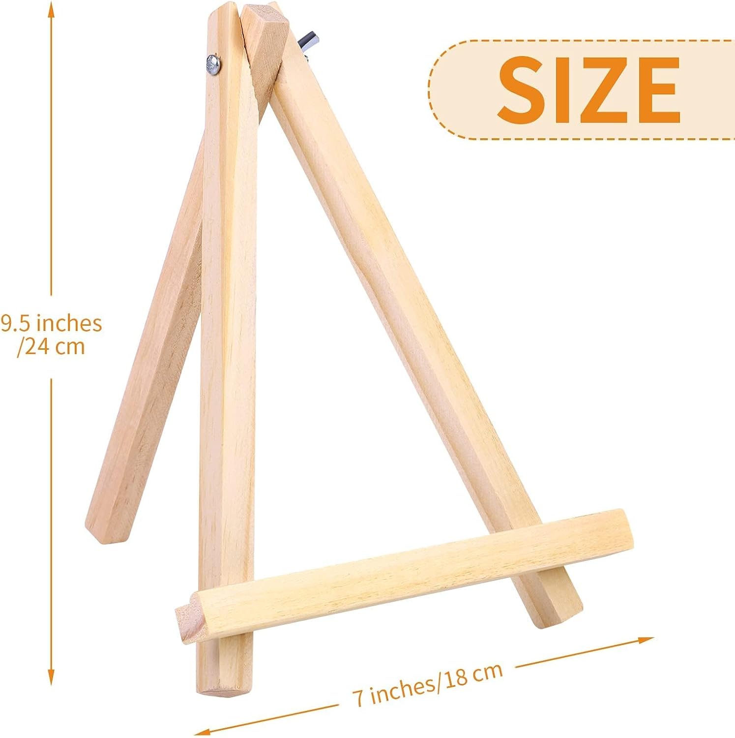Aneco 12 Pack Foldable A-Shaped Wooden Easels