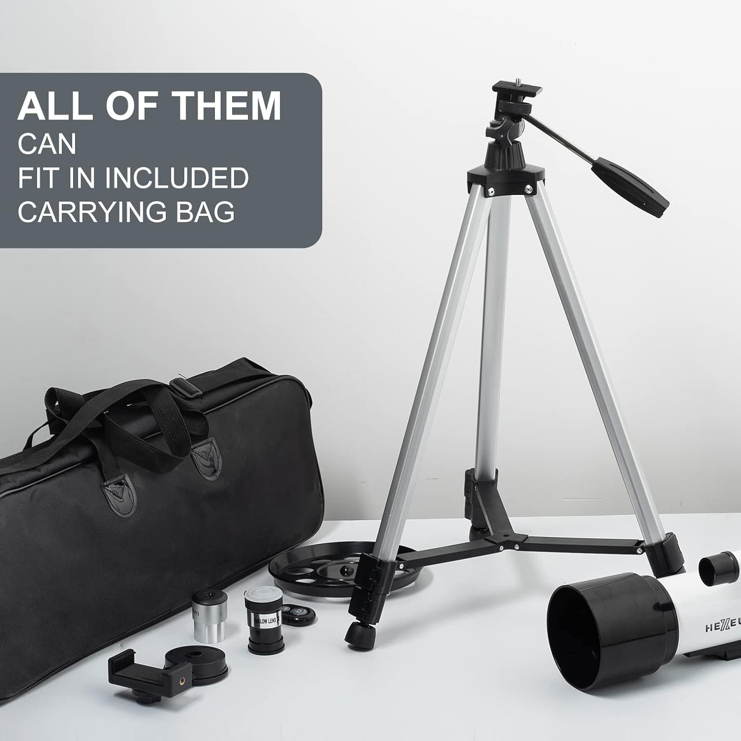 HEXEUM Telescope for Kids Adults 70mm Aperture AZ Mount