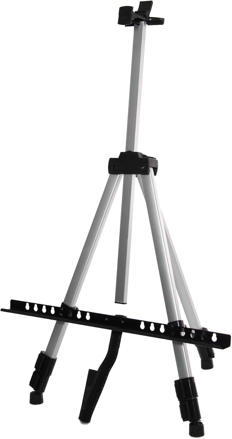 VViViD 66 Inch Adjustable Aluminum Easel With Carrying Case