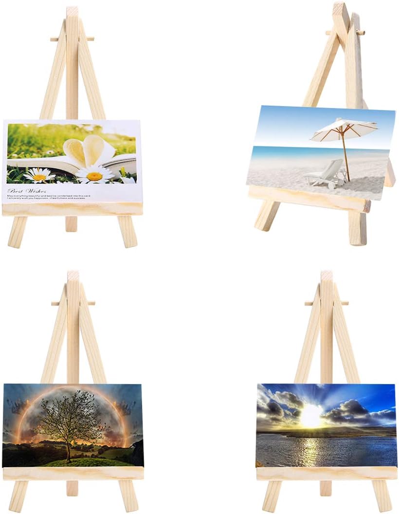 10pcs Mini Wood Easel for Wedding Table Display