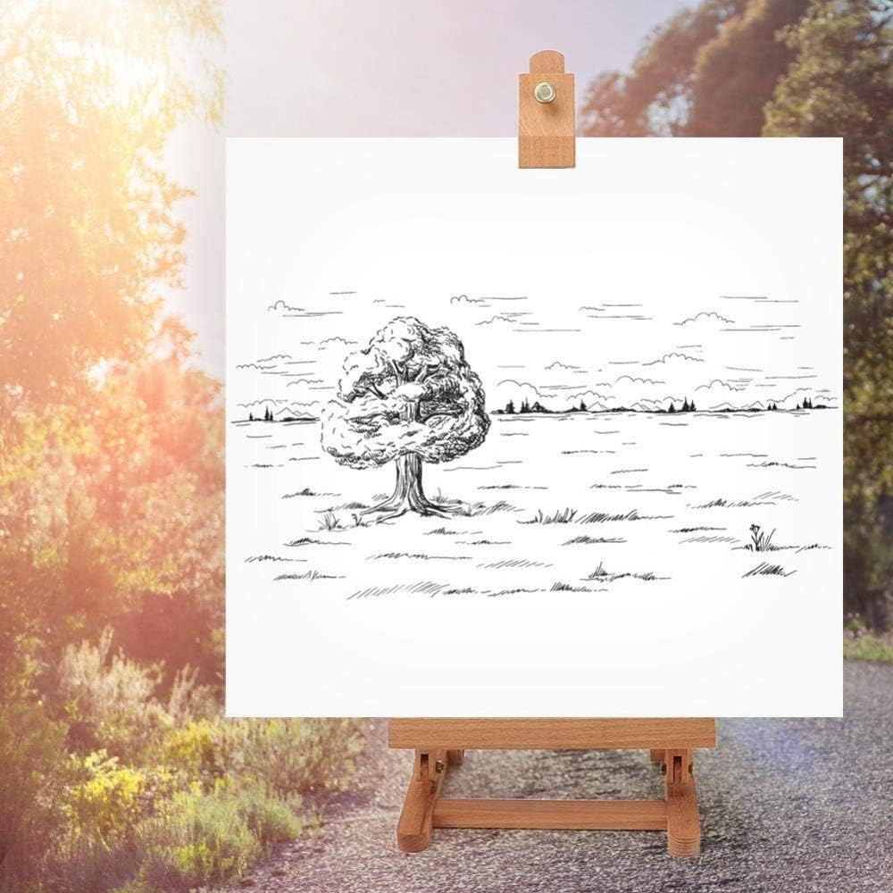 Artist Wooden Table Adjustable Easel Stand