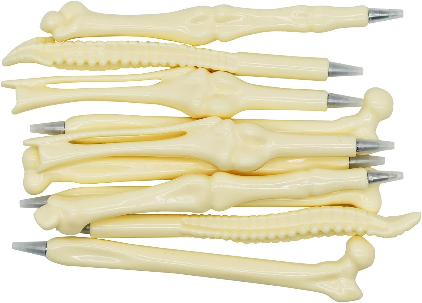 Maydahui 25 PCS Bone Shaped Ballpoint Pens for Halloween and Creative Use