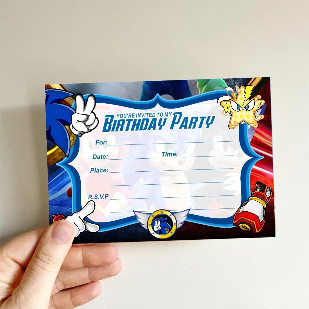 16 Pack Birthday Invitation Cards with Envelopes