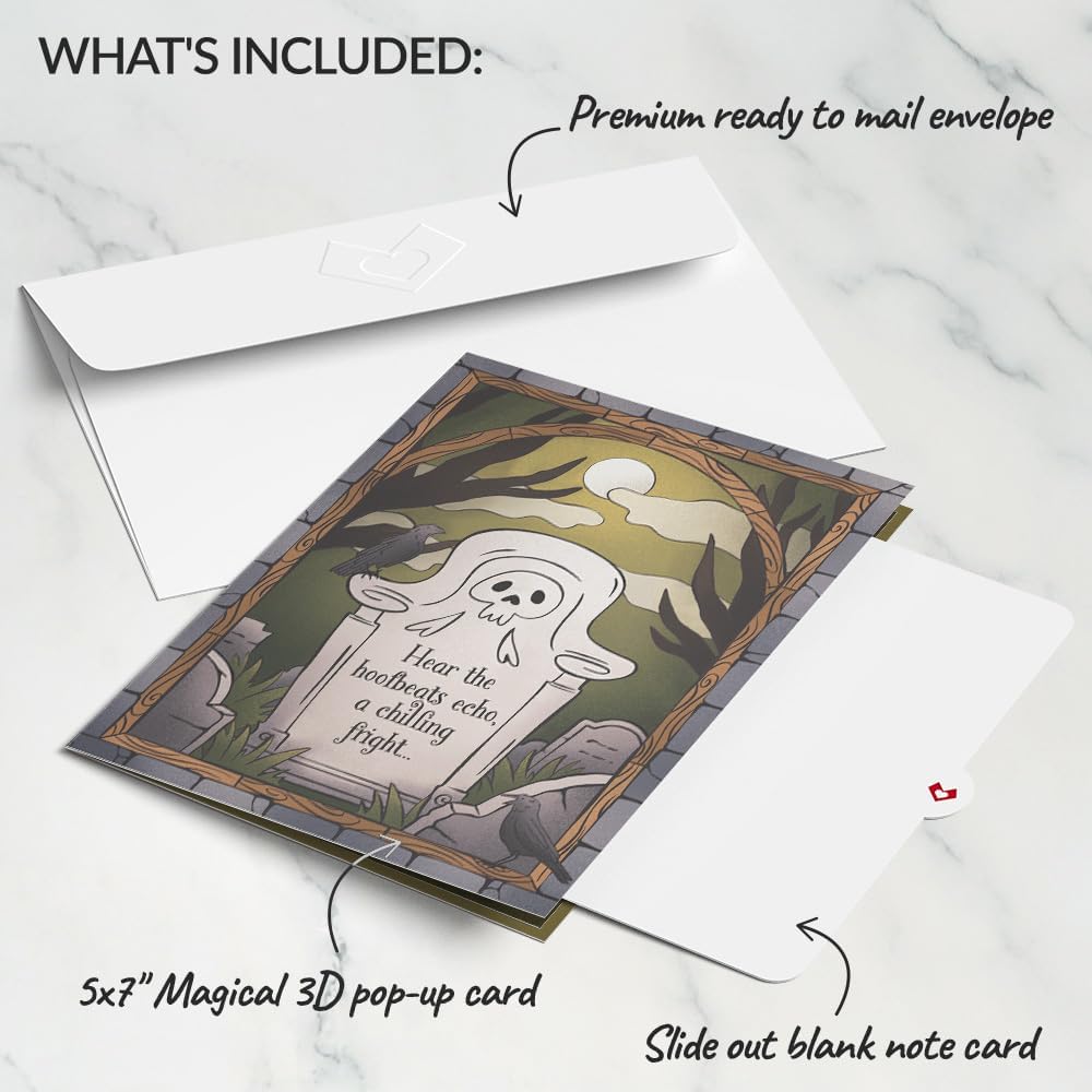 Lovepop Halloween Pop-Up Card - Headless Horseman 5x7