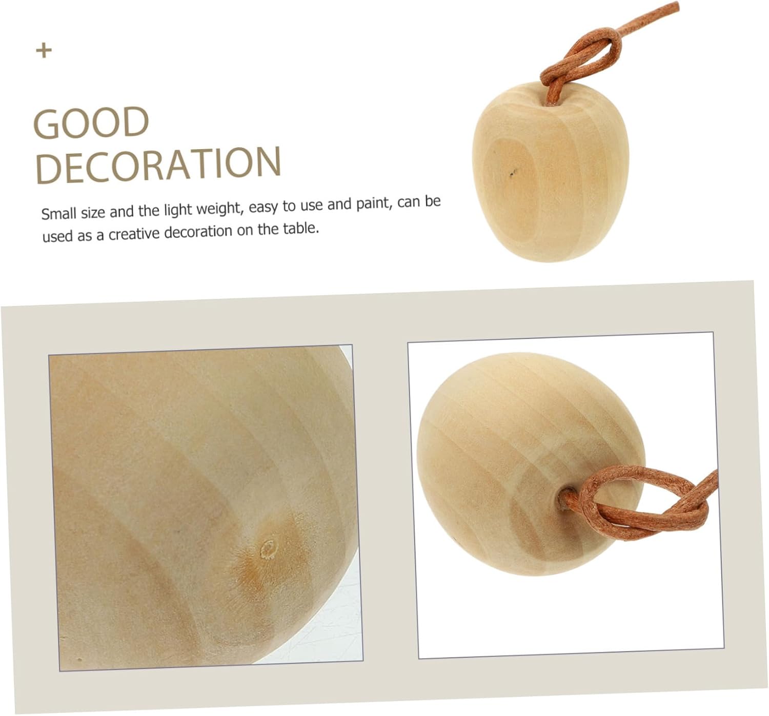 4pcs Unpainted Wooden Fruit DIY Decor Crafts