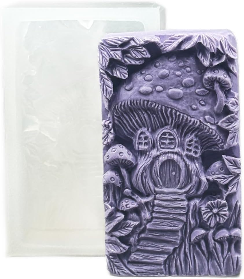 Mushroom House Silicone Mold for Soap Making and Crafts