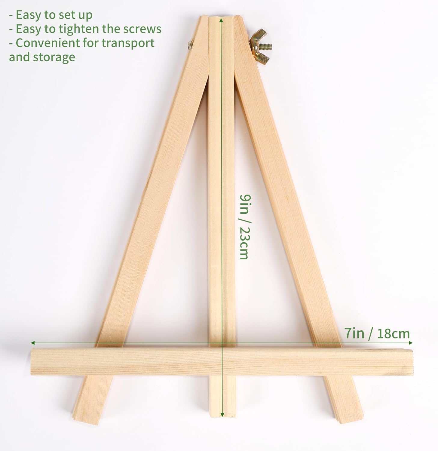 Jekkis 9 Inch Easel Set of 12 for Painting