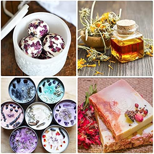 40 Bags Natural Dried Flowers Kit for Soap Candle Resin Jewelry Making