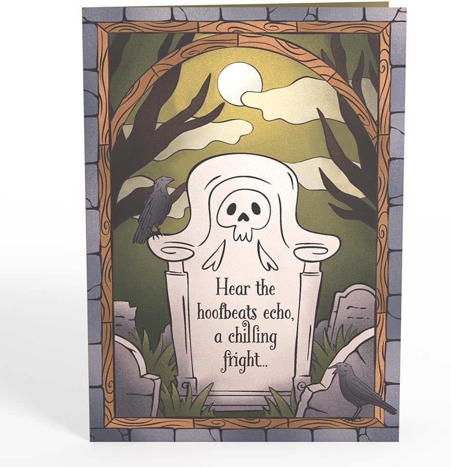Lovepop Halloween Pop-Up Card - Headless Horseman 5x7