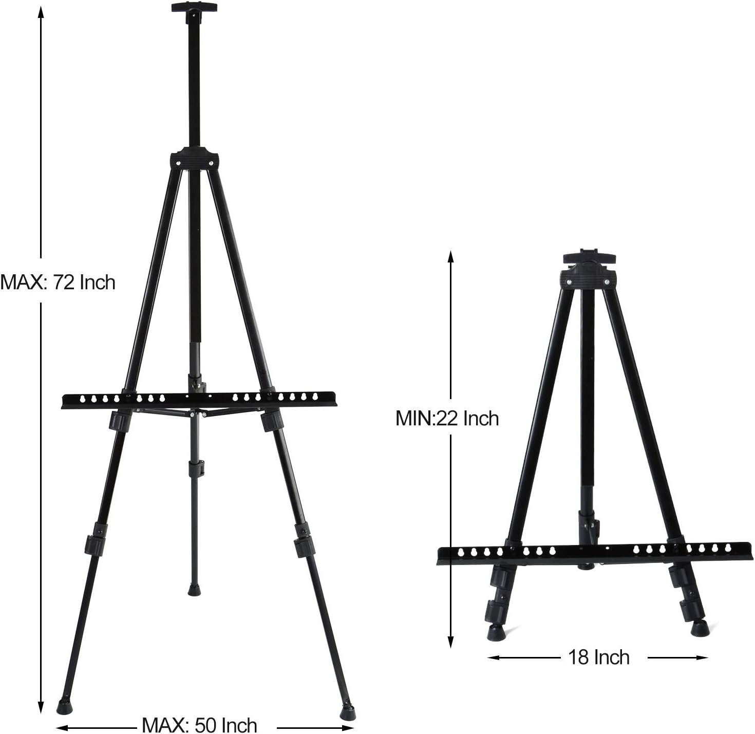 T-SIGN 72 Inch Adjustable Folding Easel Stand