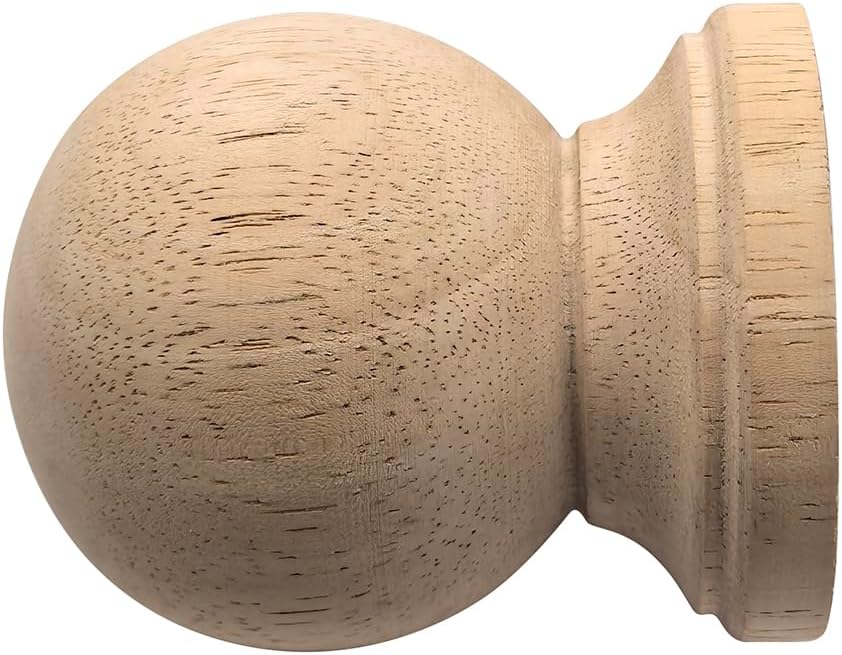 Unfinished Solid Wood Finials - Pack of 2 Style 4