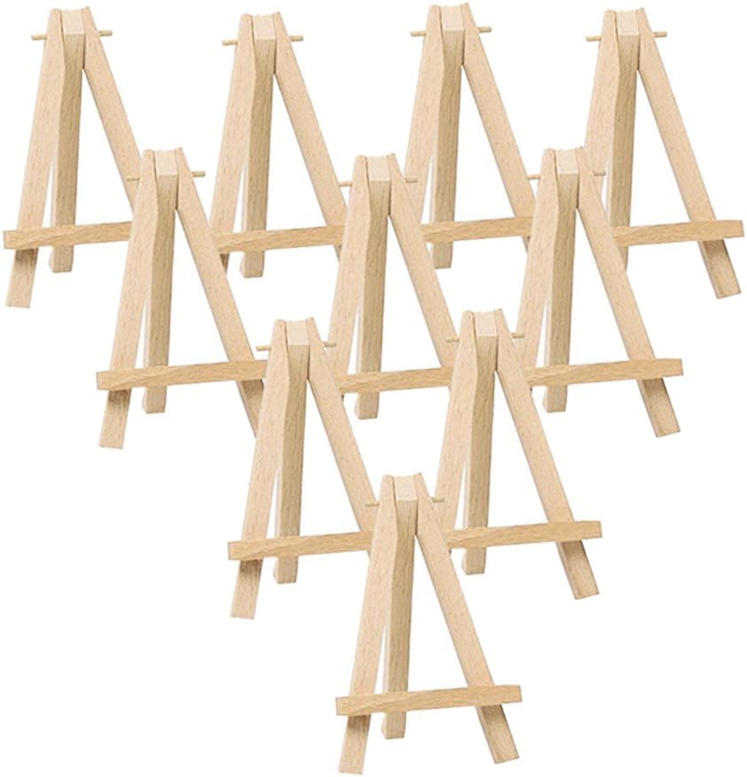 10pcs Mini Wood Easel for Wedding Table Display