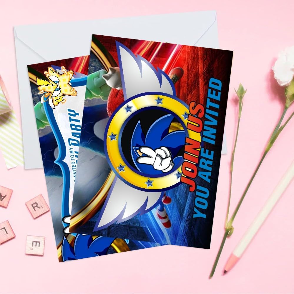 16 Pack Birthday Invitation Cards with Envelopes
