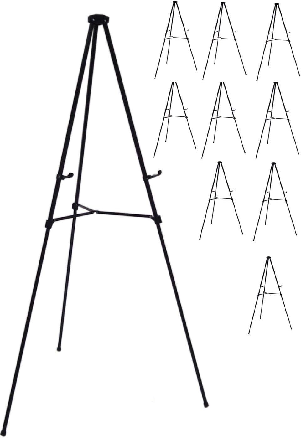 Lightweight Aluminum Telescoping Easel 70 Inches Black 1