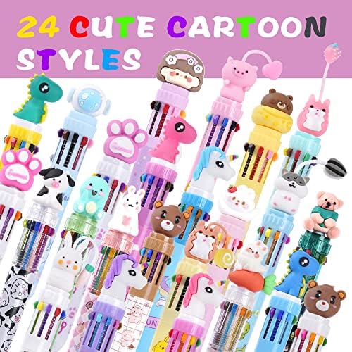 Kolewo4ever 24 Pack Multicolor Ballpoint Pens
