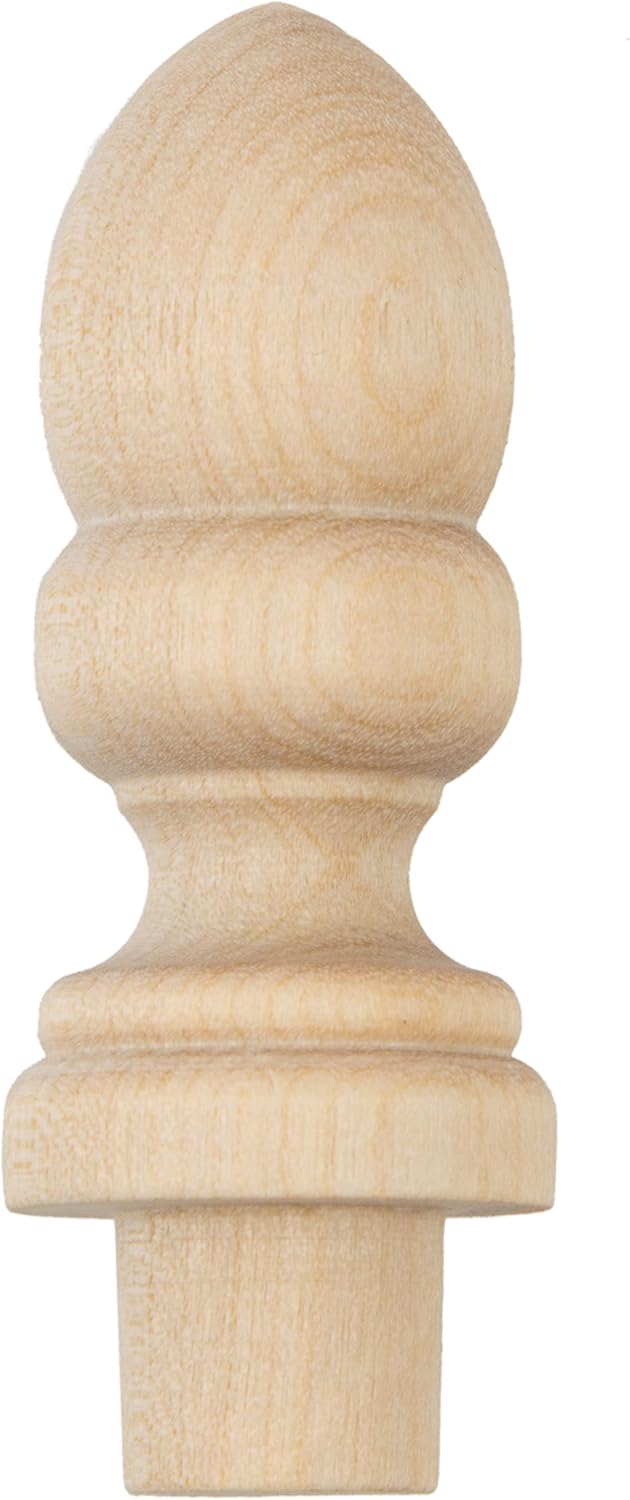 Turned Birch Finial 24375 Tall Pack of 2