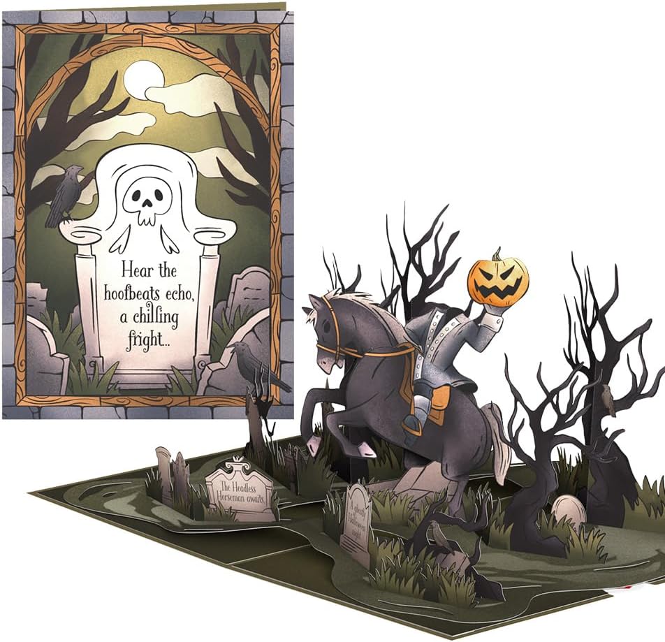 Lovepop Halloween Pop-Up Card - Headless Horseman 5x7